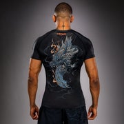 Venum Thunder Dragon Rashguard SS (26) - Lyhythihainen Musta/Harmaa/Kupari