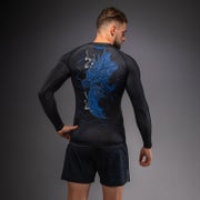 Venum Thunder Dragon Rashguard - LS (26) - Pitk&auml;hihainen - Musta/Sininen