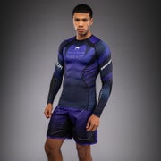 Venum x TEKKEN 8 Rashguard - Kazuya- LS (26) - Pitk&auml;hihainen Musta/Violetti